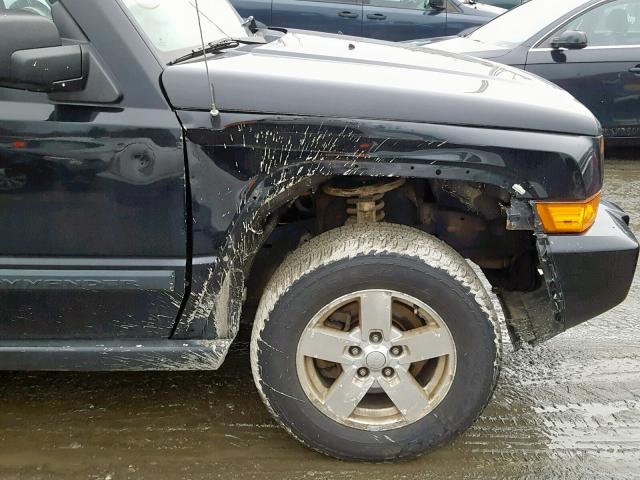 1J8HG48N98C127497 - 2008 JEEP COMMANDER BLACK photo 9