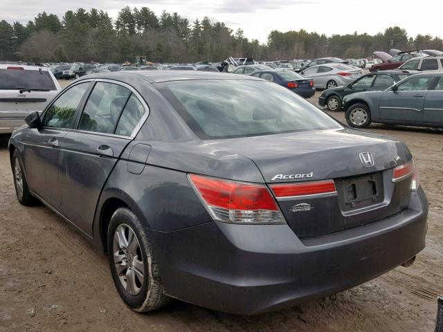 1HGCP2F41CA082884 - 2012 HONDA ACCORD LXP GRAY photo 3