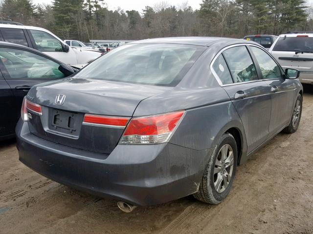 1HGCP2F41CA082884 - 2012 HONDA ACCORD LXP GRAY photo 4