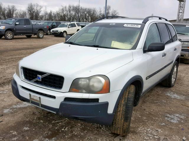 YV1CZ91HX41091672 - 2004 VOLVO XC90 T6 WHITE photo 2