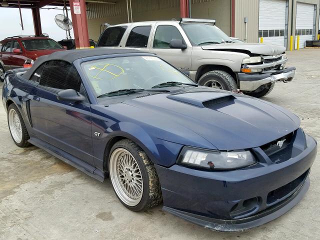 1FAFP45X73F313329 - 2003 FORD MUSTANG GT BLUE photo 1
