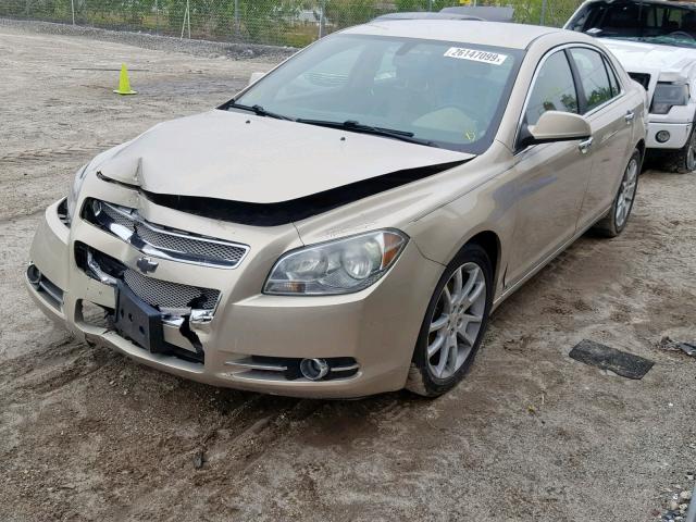 1G1ZK57B194250027 - 2009 CHEVROLET MALIBU LTZ GOLD photo 2