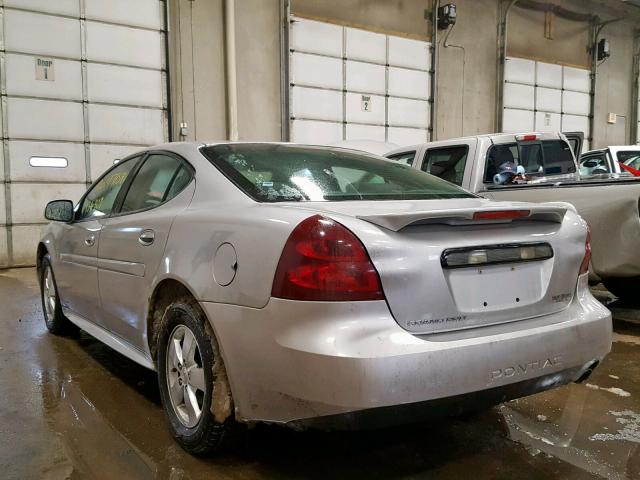 2G2WP552781108925 - 2008 PONTIAC GRAND PRIX GRAY photo 3