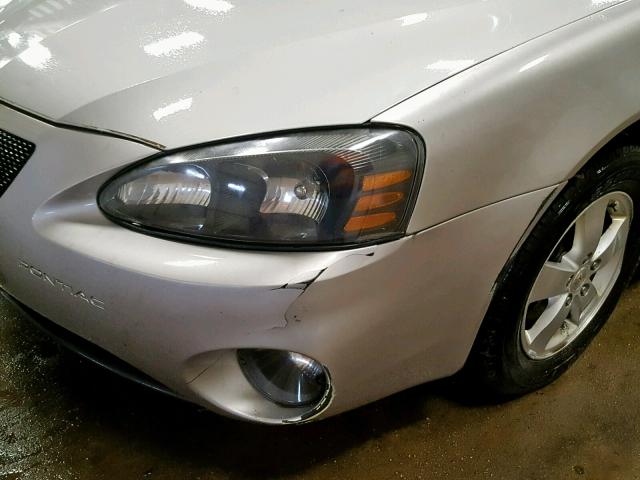 2G2WP552781108925 - 2008 PONTIAC GRAND PRIX GRAY photo 9