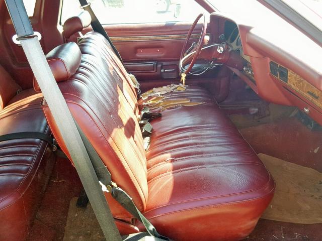 7G87F228805 - 1977 FORD T BIRD RED photo 5