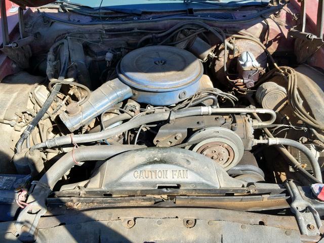 7G87F228805 - 1977 FORD T BIRD RED photo 7