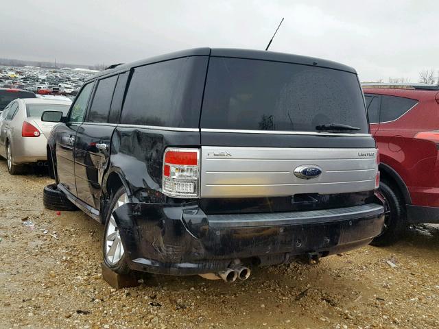 2FMGK5DC6ABA90731 - 2010 FORD FLEX LIMIT BLACK photo 3