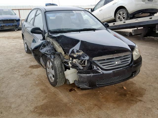 KNAFE122385503677 - 2008 KIA SPECTRA EX BLACK photo 1