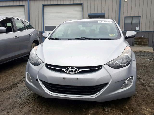 5NPDH4AE5DH155745 - 2013 HYUNDAI ELANTRA GL SILVER photo 9