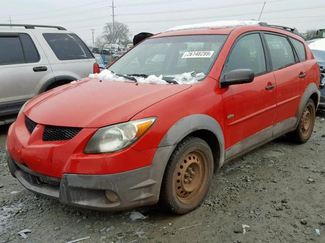 5Y2SL62893Z453720 - 2003 PONTIAC VIBE RED photo 2