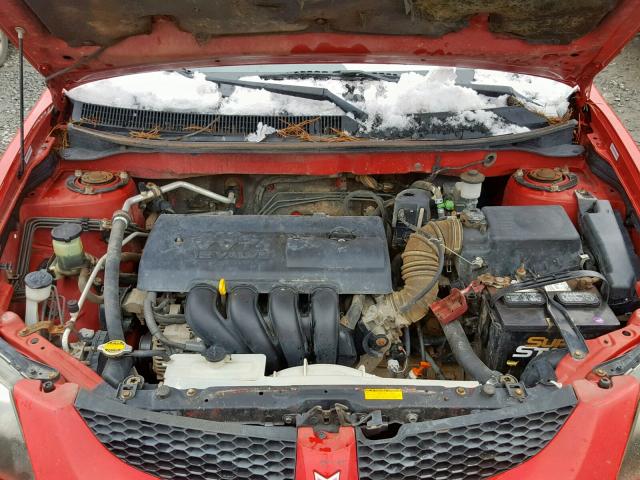 5Y2SL62893Z453720 - 2003 PONTIAC VIBE RED photo 7