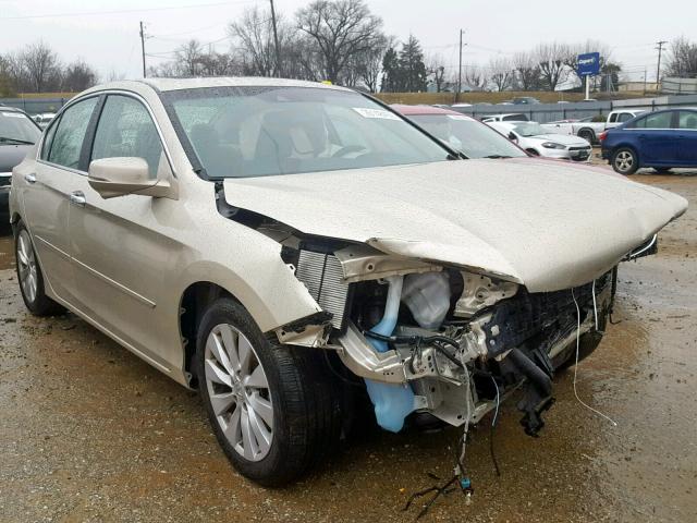 1HGCR2F88DA137152 - 2013 HONDA ACCORD EXL GOLD photo 1