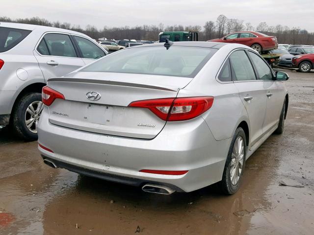 5NPE34AF2FH015070 - 2015 HYUNDAI SONATA SPO SILVER photo 4