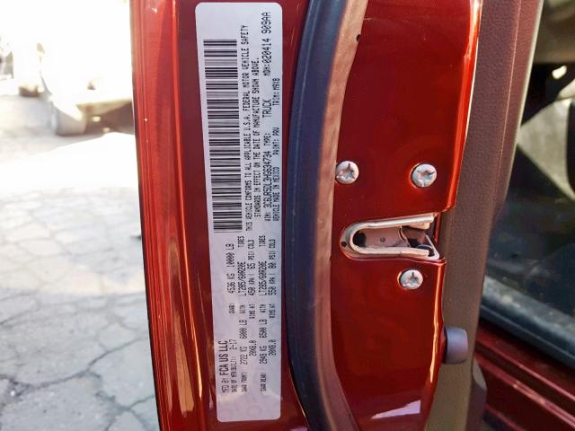 3C6UR5DL3HG634734 - 2017 RAM 2500 SLT MAROON photo 10