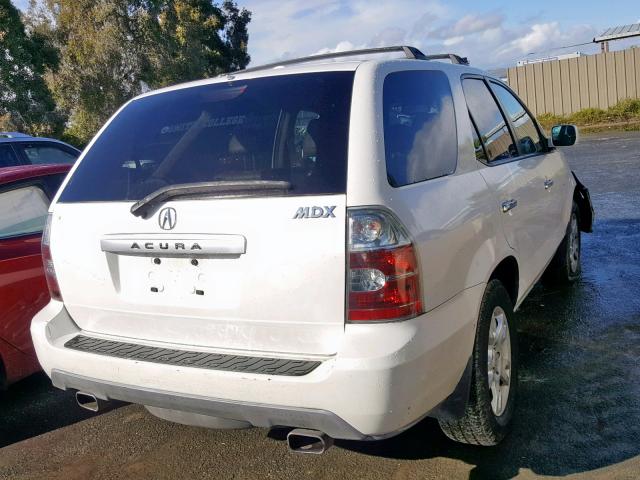 2HNYD18616H535648 - 2006 ACURA MDX TOURIN WHITE photo 4