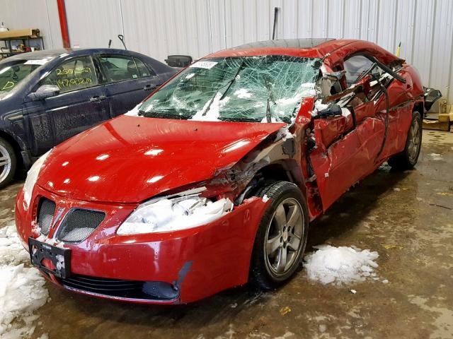 1G2ZH57N674139345 - 2007 PONTIAC G6 GT MAROON photo 2