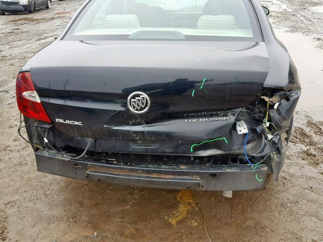 2G4WC532851207898 - 2005 BUICK LACROSSE C BLACK photo 9