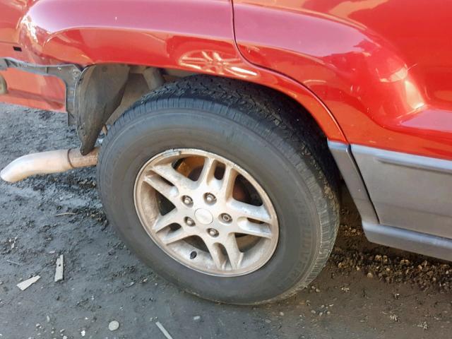 1J4GX48N24C362802 - 2004 JEEP GRAND CHER RED photo 9