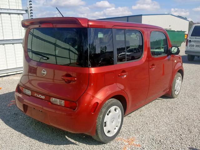 JN8AZ2KR1CT255183 - 2012 NISSAN CUBE BASE ORANGE photo 4