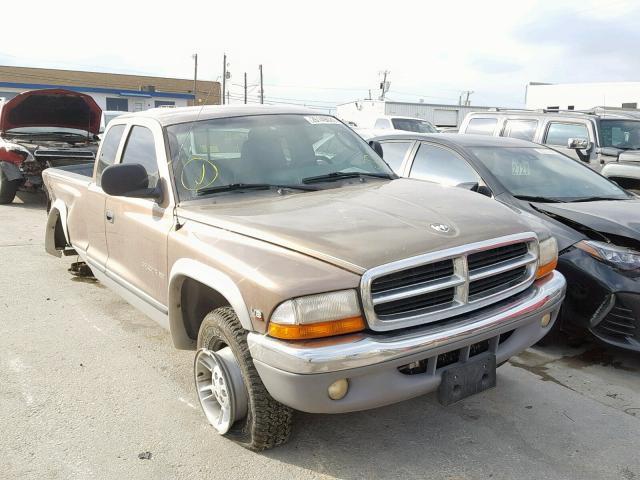 1B7GG22N0YS710806 - 2000 DODGE DAKOTA BROWN photo 1