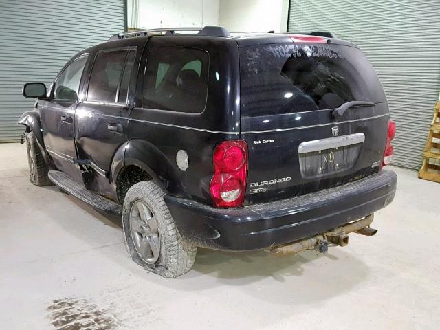 1D4HB58296F164467 - 2006 DODGE DURANGO LI BLACK photo 3