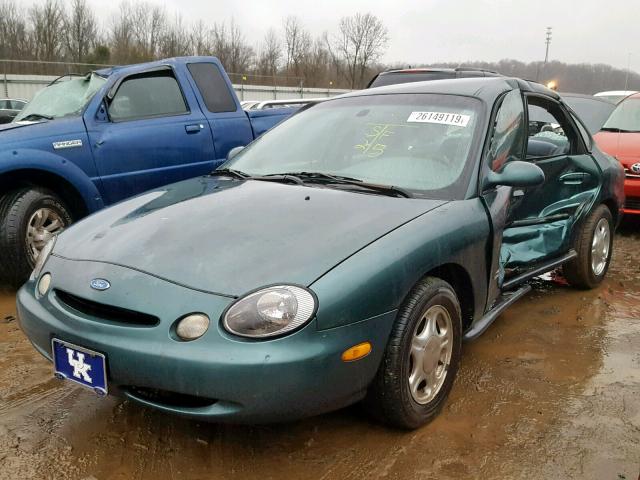 1FALP52UXVA110339 - 1997 FORD TAURUS GL GREEN photo 2