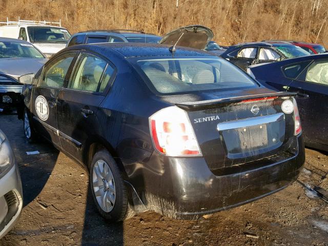 3N1AB6AP2CL654117 - 2012 NISSAN SENTRA 2.0 BLACK photo 3