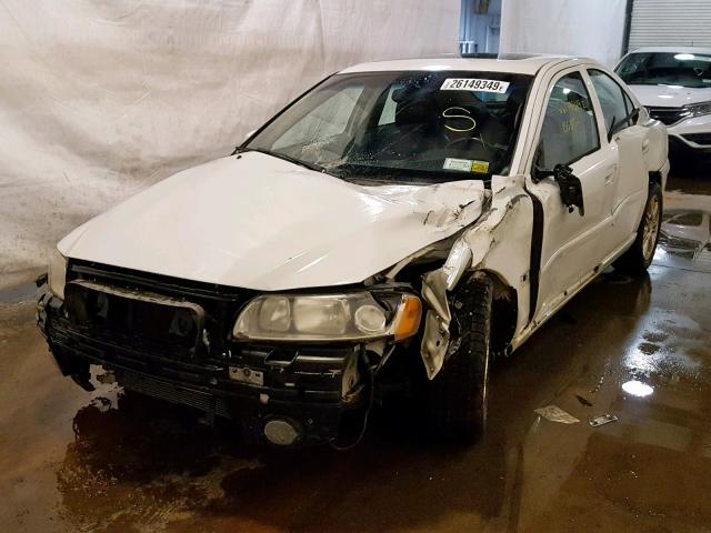 YV1RS592172611831 - 2007 VOLVO S60 2.5T WHITE photo 2