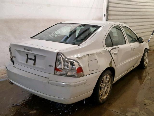 YV1RS592172611831 - 2007 VOLVO S60 2.5T WHITE photo 4