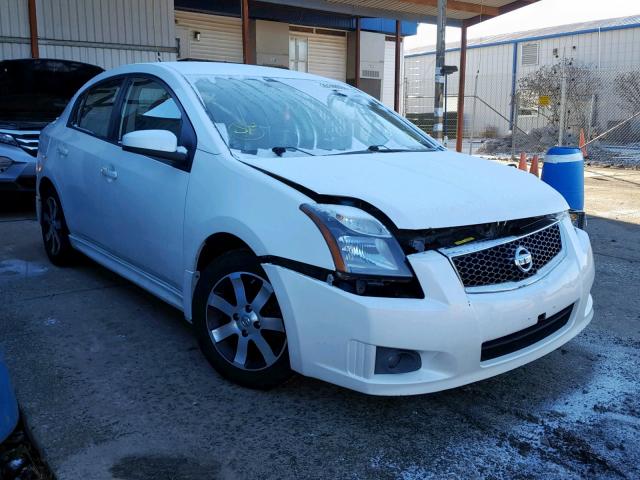 3N1AB6AP8CL702655 - 2012 NISSAN SENTRA 2.0 WHITE photo 1