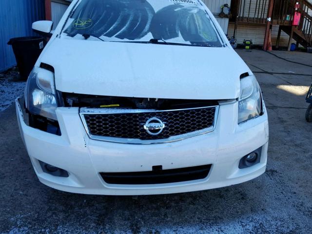 3N1AB6AP8CL702655 - 2012 NISSAN SENTRA 2.0 WHITE photo 9