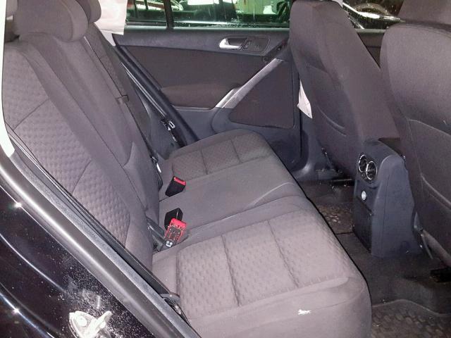 WVGBV75N49W507691 - 2009 VOLKSWAGEN TIGUAN SE BLACK photo 6