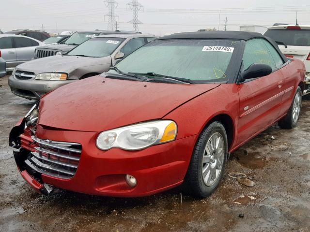 1C3EL55R85N565726 - 2005 CHRYSLER SEBRING TO RED photo 2