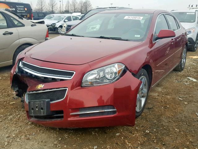 1G1ZC5E12BF284298 - 2011 CHEVROLET MALIBU 1LT წითელი ფოტო 2