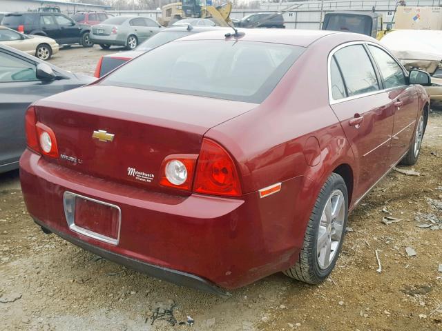 1G1ZC5E12BF284298 - 2011 CHEVROLET MALIBU 1LT წითელი ფოტო 4