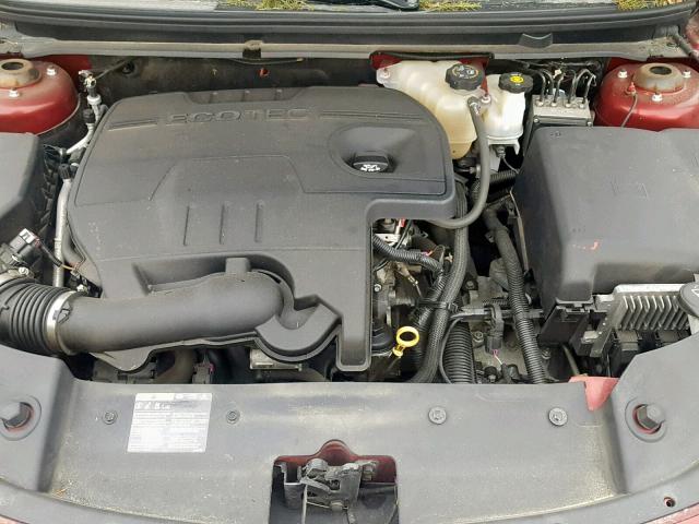 1G1ZC5E12BF284298 - 2011 CHEVROLET MALIBU 1LT წითელი ფოტო 7