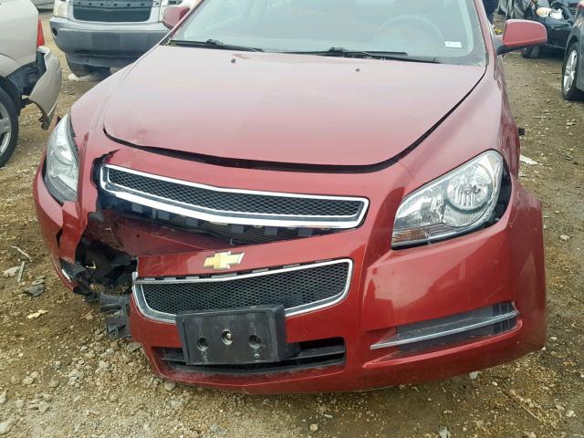 1G1ZC5E12BF284298 - 2011 CHEVROLET MALIBU 1LT წითელი ფოტო 9