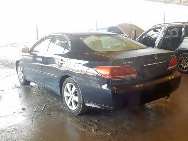 JTHBA30G855136745 - 2005 LEXUS ES 330 BLACK photo 3