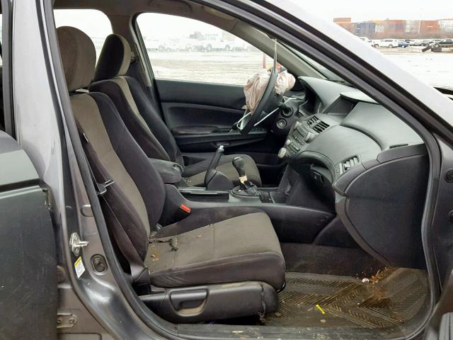 1HGCP25448A090146 - 2008 HONDA ACCORD LXP GRAY photo 5