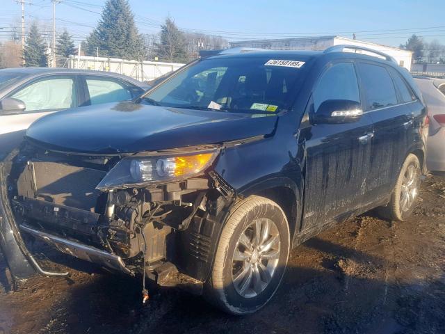 5XYKWDA27DG400829 - 2013 KIA SORENTO SX BLACK photo 2