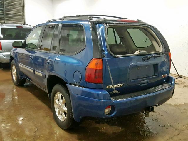 1GKDT13S452153394 - 2005 GMC ENVOY BLUE photo 3