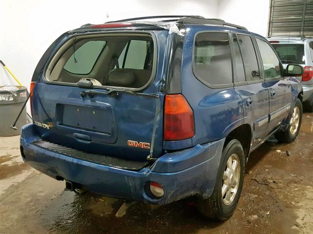 1GKDT13S452153394 - 2005 GMC ENVOY BLUE photo 4