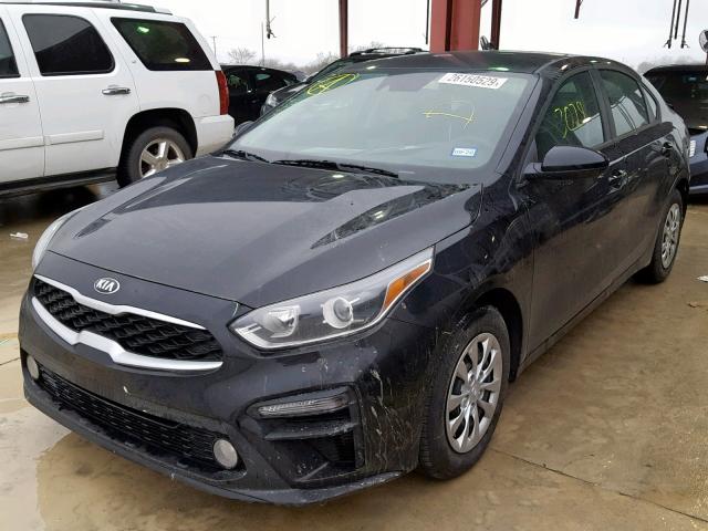 3KPF24ADXKE028122 - 2019 KIA FORTE FE BLACK photo 2