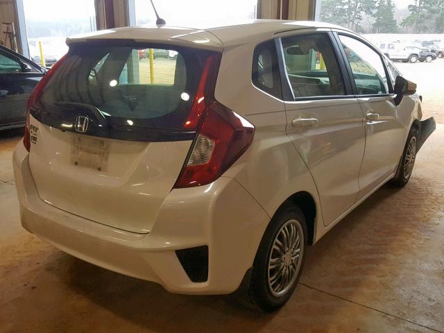 JHMGK5H50GS002429 - 2016 HONDA FIT LX WHITE photo 4