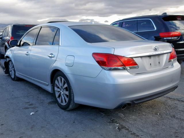 4T1BK3DB8BU434108 - 2011 TOYOTA AVALON BAS SILVER photo 3