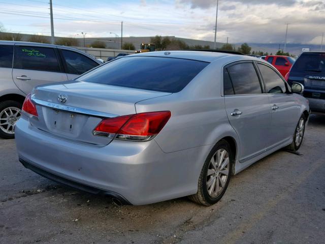 4T1BK3DB8BU434108 - 2011 TOYOTA AVALON BAS SILVER photo 4