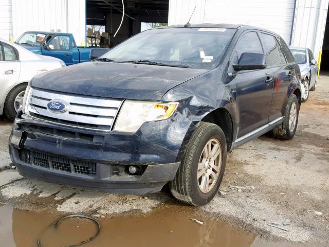 2FMDK38C48BA53298 - 2008 FORD EDGE SEL BLUE photo 2