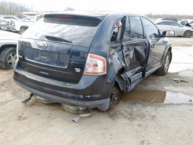 2FMDK38C48BA53298 - 2008 FORD EDGE SEL BLUE photo 4