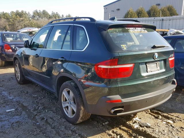 5UXFE83549L171135 - 2009 BMW X5 XDRIVE4 GREEN photo 3