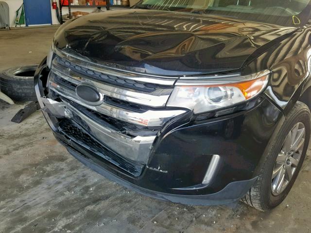 2FMDK3JC4BBB46758 - 2011 FORD EDGE SEL BLACK photo 9